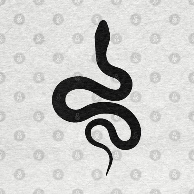 Snake Illustration minimalist aesthetic by Vity